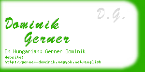 dominik gerner business card